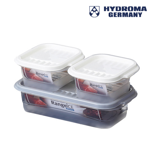 [HYDROMA] 하이드로마 렌지 아이스 냉동,냉장용기 2호 3종 6p