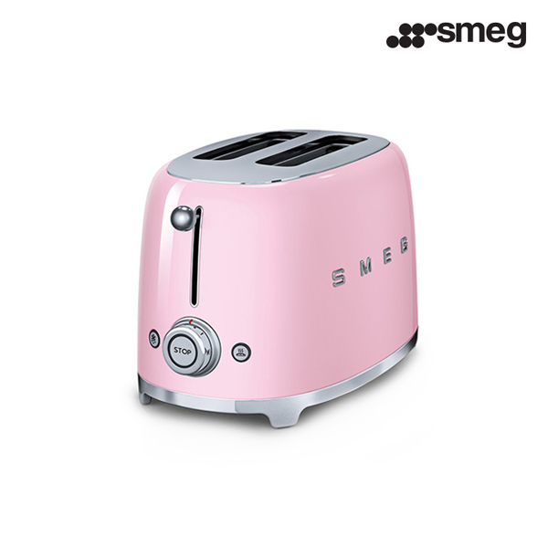 [smeg] 스메그 2 slice 토스터(뚜껑 포함)_TSF01PK_핑크