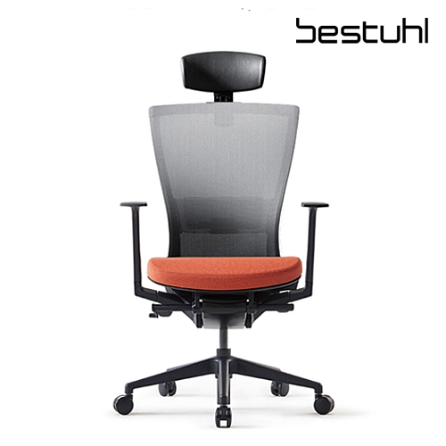 [bestuhl] 베스툴 S10 의자_S10G210L (블랙프레임/오렌지좌판/다크그레이등판...
