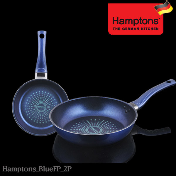 [Hamptons] 햄튼 BLUE 단조 인덕션 열센서 프라이팬 2종 세트 (20,26)