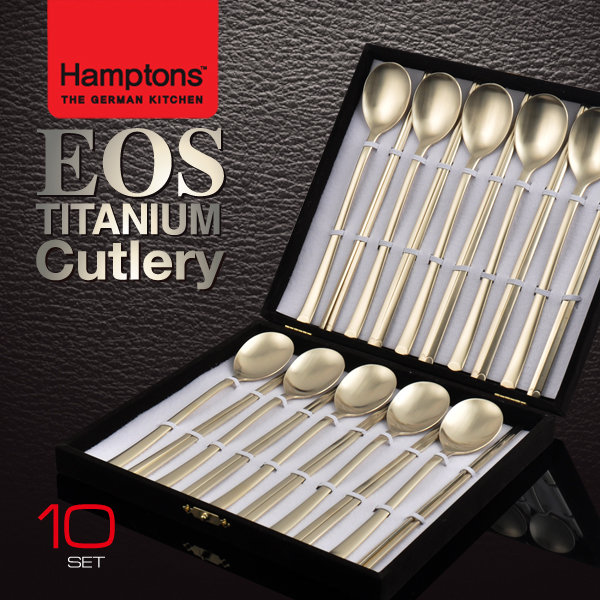 [Hamptons] 햄튼 이오스(EOS) 티타늄 수저 10인(10p) 세트