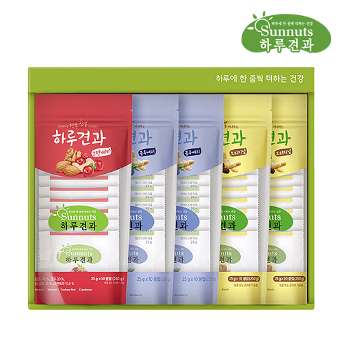 [Sunnuts] 썬넛츠 백화점브랜드_하루견과 선물세트 50-3호 (배송메세지에 주문자 기...
